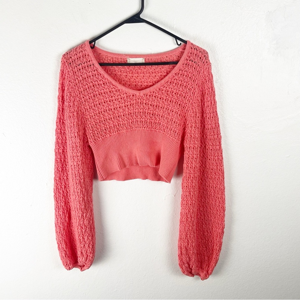 ALTAR’D STATE Knit Long Sleeves V-Neck Sweater Size Medium Boho Festival Concert